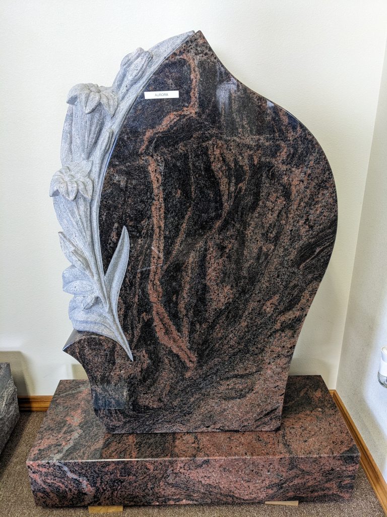 Shape Carved Lillie’s Custom Shape Rainbow Upright Monument |  U2006-501255